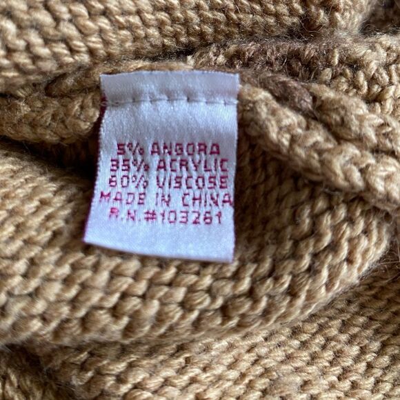 Pura Vida Ruffled Sweater Angora Blend Retro Womens Size Large - Picture 8 of 11